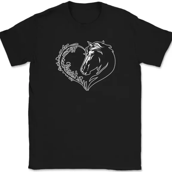 Horse Heartlove Ridding Equestrian Pony Animal Graphic