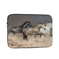thumbnail image 1 of Horse Herd Run Gallop in Sandy Field Portable Laptop Sleeve Compatible with MacBook Air Notebook Computer Case for Men Women College School Students, 1 of 7