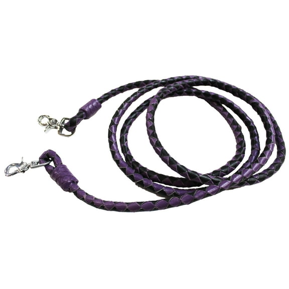 Horse Horse Western Purple Leather Round Braided Roper Reins 6652PR