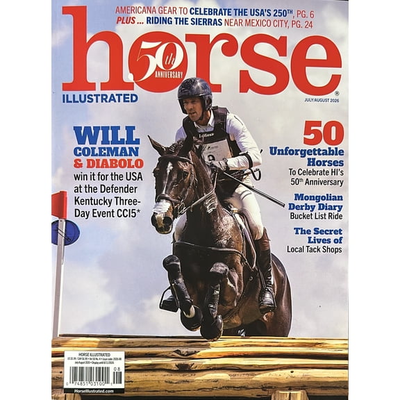 Horse Illustrated 50Th Anniversary Magazine July August 2026