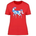 thumbnail image 1 of Horse In Ghzel Painting T-Shirt Women -Image by Shutterstock, Female Small, 1 of 2