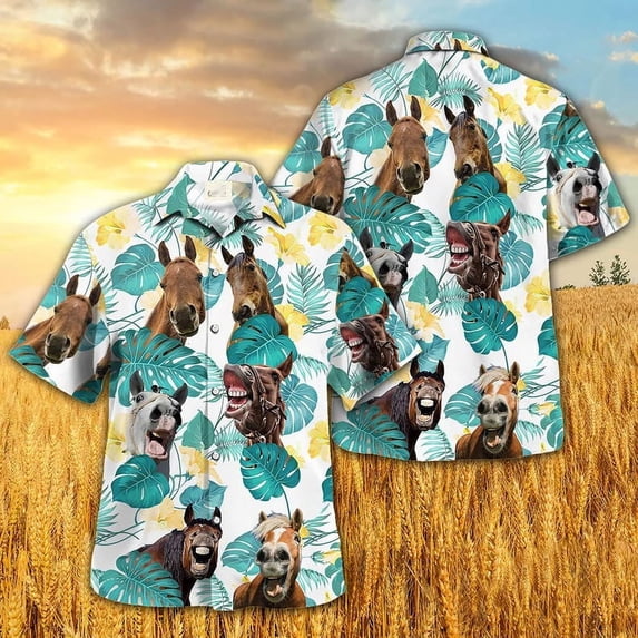 Horse In Tropical Leaves Pattern Hawaiian Shirt, Churchill Downs Derby Day Button Up Shirt, Talk Derby To Me, Run For The Roses.