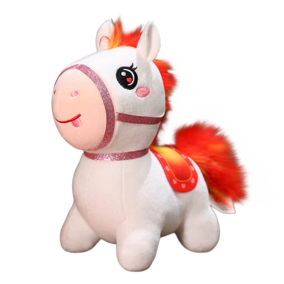Horse Keychain, Fire Horse Keychain, Cute Red Fire Horse Doll Keychain for Bags and Keys, Soft Material, Compact and Handy Decorative Accessory, Ideal Gift for Collectors and Friends