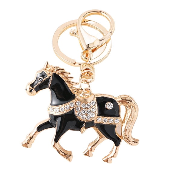 Horse Keychain with Rhinestone, 2026 Year of The Horse Keychain, Sparkling Horses Year Keyring for Women