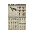 thumbnail image 1 of Horse Knowledge tin sign, Horse Breeds tin sign, Vintage Horse Wall Art,Horse Lover Gift,Vintage Horse Lover,Retro style, farmhouse decoration, home, bar,garage, tin sign 8 x 12 inches, 1 of 4