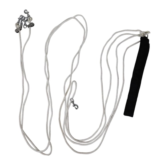 Horse Lead Rope Pulley Adjustment Lock Braided Lunge Line Secure Grip for Stable Barn or Outdoor Training