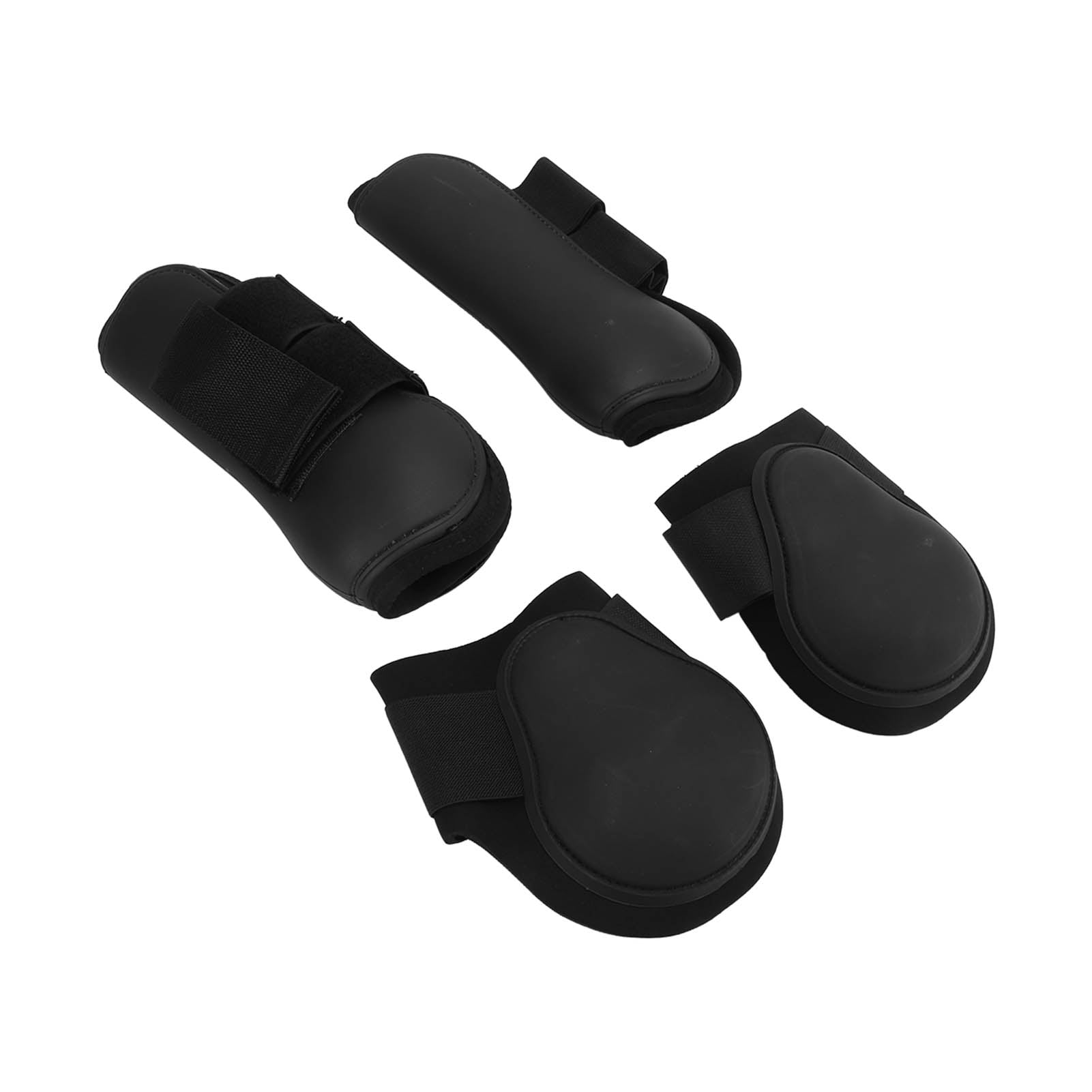 Horse Leg Boots, Horse Tendon Boots Front Hind Legs For Riding Black