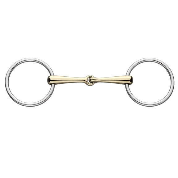 Horse Loose O Ring Snaffle Horse Bit Copper Mouth 35492A
