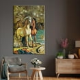 thumbnail image 1 of Horse Lover Gift Printed, Oil Painting Print, Reproduction Art Canvas, The horses of Apollo, Giorgio de Chirico Printed, Famous Art, Canvas Wall Decor - Gallery Wrapped, 1 of 5