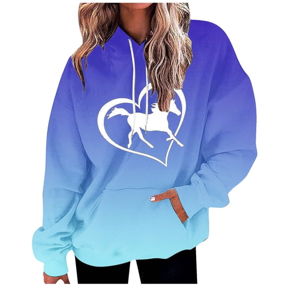 Horse Lover Hoodie for Teen Girls & Women Who Love Horses Pullover Hoodie Equestrian Horse Sweatshirt Horse Gifts