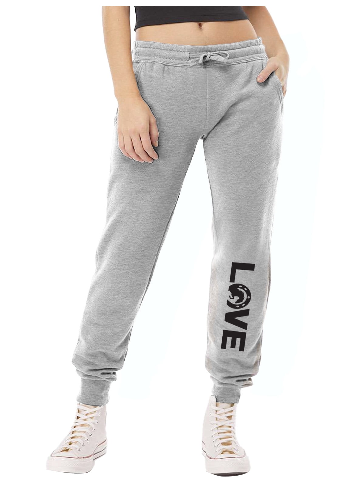 Horse Lover Joggers for Women Sweatpants for Teen Girls Horses Fleece Joggers  Small Gray 