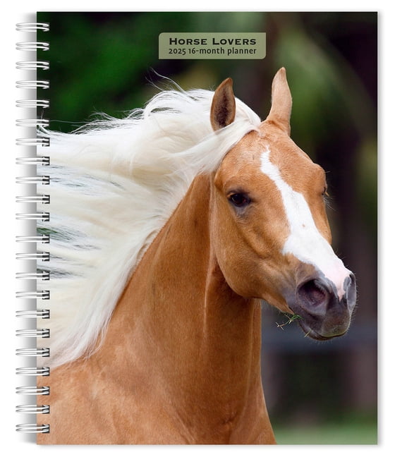 Horse Lovers 2025 6 X 7.75 Inch Spiral-Bound Wire-O Weekly Engagement Planner Calendar New Full-Color Image Every Week (Desk)