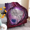 thumbnail image 1 of Horse Magical Animal Blanket Microfiber Flannel Throw Lightweight Super Soft Cozy Blankets for Couch Bed Sofa Chair, Gift for Birthday Thanksgiving Christmas 40"x30" for Pet, 1 of 6
