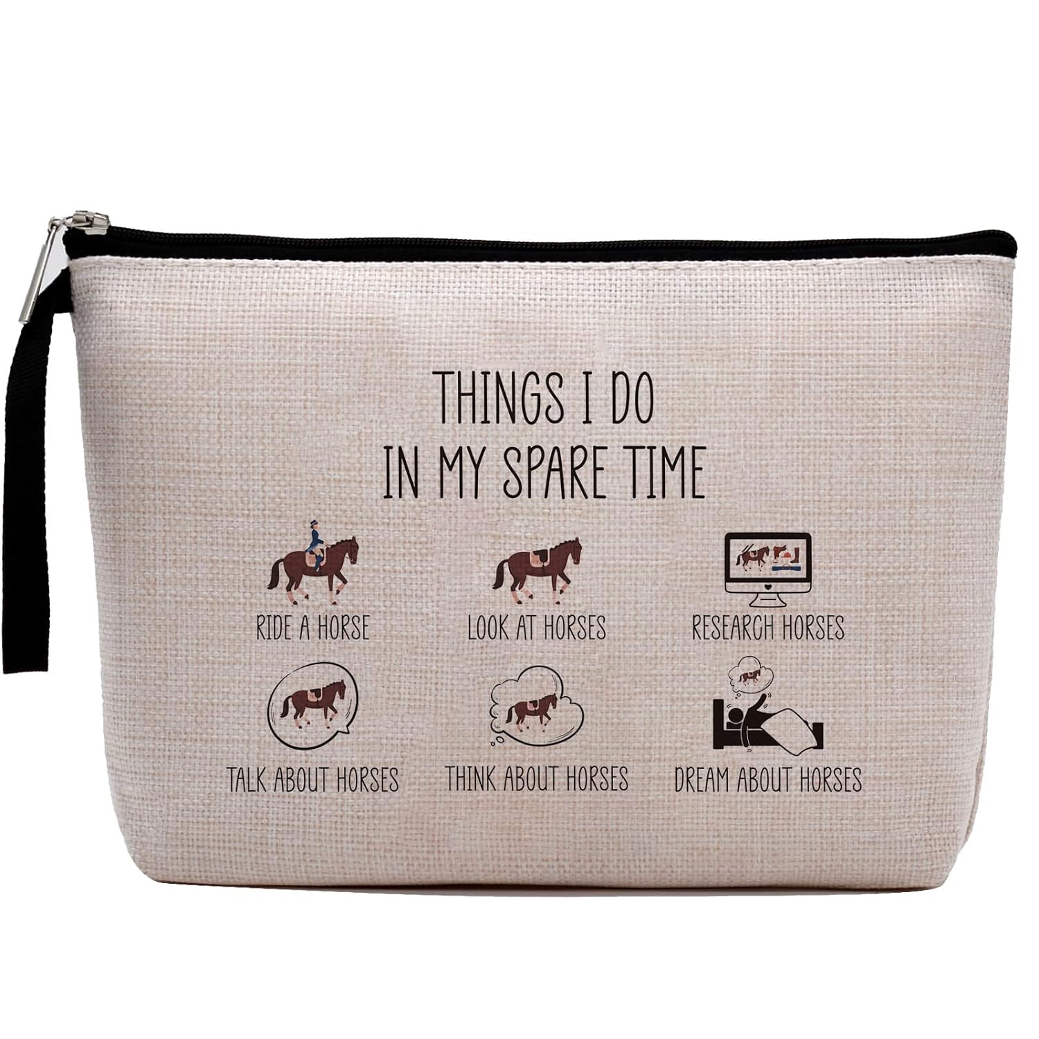 Horse Makeup Bag Unique Gift Ideas for Horse Lovers Funny Birthday