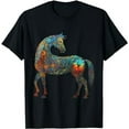 thumbnail image 1 of Horse Mandala Lover Artwork | Flowers Animal Motif Horse T-Shirt, 1 of 3