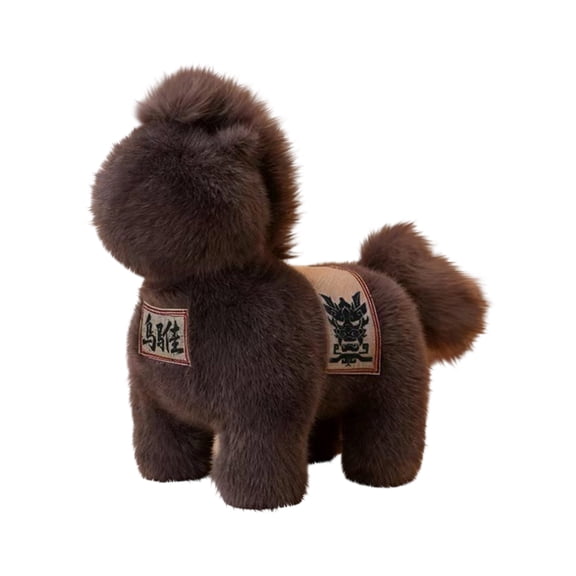 Horse Merch, 2026 Year of The Horse Stuffed Animals Plushie - Chinese New Year Plush Horse Mascot Doll Toys Zodiac Decor, Super Cute Plush Soft Toy for Spring Festival Lunar New Years Gifts, Black