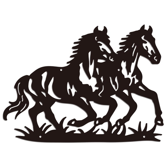 Horse Metal Wall Art Decor Running Horse Metal Wall Art Hanging Decor Signs for Home Western Horse Wall Sculpture Statues Decor for living room