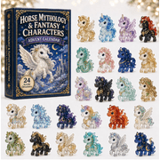Horse Mythical Advent Calendar 2026 - 24-Day Festive Countdown, Acrylic Charms Blind Box - Gift For Fantasy Lovers 1Packs
