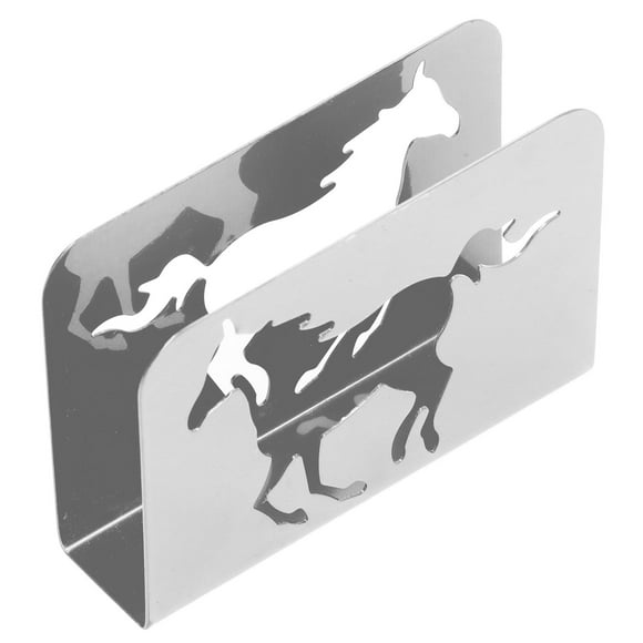 Horse Napkin Holder, Table Decoration Easy To  Elegant Curved Upright Napkin Holders  For Restaurant For Kitchen Silver
