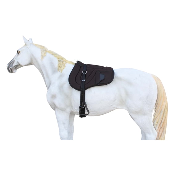 Horse Neoprene Padded Anti-Slip Breathable Bareback Saddle Pad Black 39LW04BR