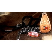Horse Noseband Tack Bronc Leather HALTER Tiedown Lead Rope 280277