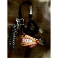 thumbnail image 1 of Horse Noseband Tack Bronc Leather HALTER Tiedown Lead Rope Pink 28042, 1 of 3