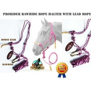 Horse Nylon Rope HALTER Lead Rope Tack Noseband Pink 606141