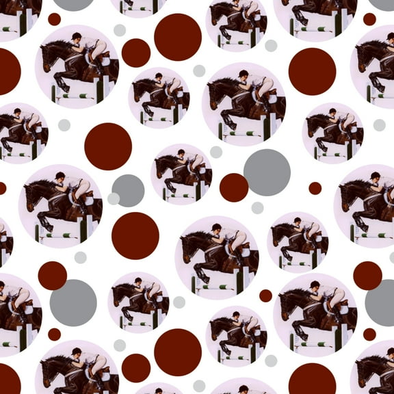 Horse Open Stadium Show Jumping Premium Gift Wrap Wrapping Paper Roll