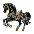 thumbnail image 1 of Horse Ornaments for Christmas Tree, Handmade Metallic Ornament with Rhinestone, Cute Acrylic 2D Ornaments - Unique Home Decor for Horses Lovers, Black, 1 of 6