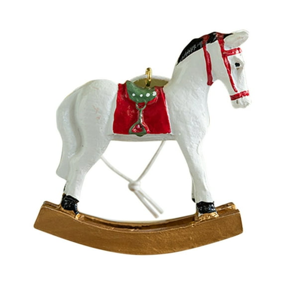 Horse Ornaments for Christmas Tree, Ongmies Christmas Rocking Horse Ornament - Decorative Hanging & Tabletop Figurine for Holiday Decor, Christmas Decorations Indoor