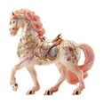 thumbnail image 1 of Horse Ornaments for Christmas Tree Horse Hanging Figurines Resin Decorative for Holiday Home Décor Xmas Gifts, Horse with Mane & Tail, 3.4" L, 1 of 6