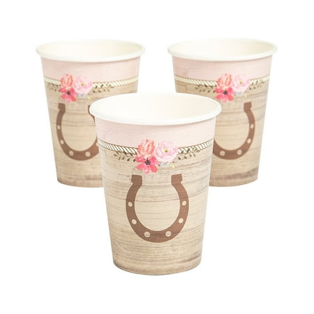 Horse Party Paper Cups , Party Supplies, Birthday, 8 Pieces