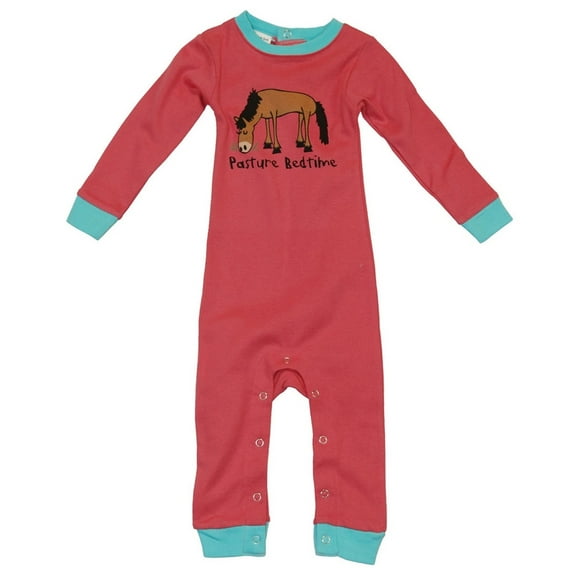 Horse Pasture Bedtime Infant Union Suit