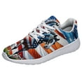 thumbnail image 1 of Horse Patriotic American flag Print Shoes Lightweight Comfortable Running Shoes for Men Women White Size 3.5, 1 of 7