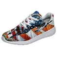 thumbnail image 1 of Horse Patriotic American flag Print Sneakers Lightweight Comfortable Running Shoes for Men Women White Size 12, 1 of 7
