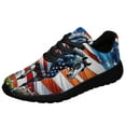 thumbnail image 1 of Horse Patriotic American flag Shoes Sneakers for Women Men Black Size 10, 1 of 7