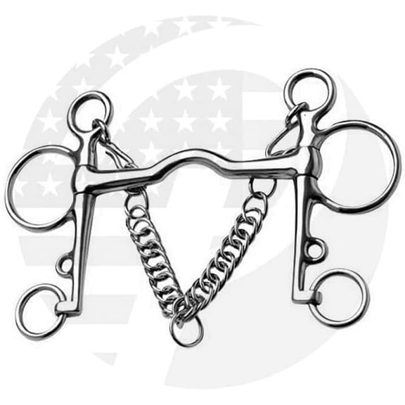 Horse Pelham Curb Bit Mullen Mouth Horse Bit Stainless Steel