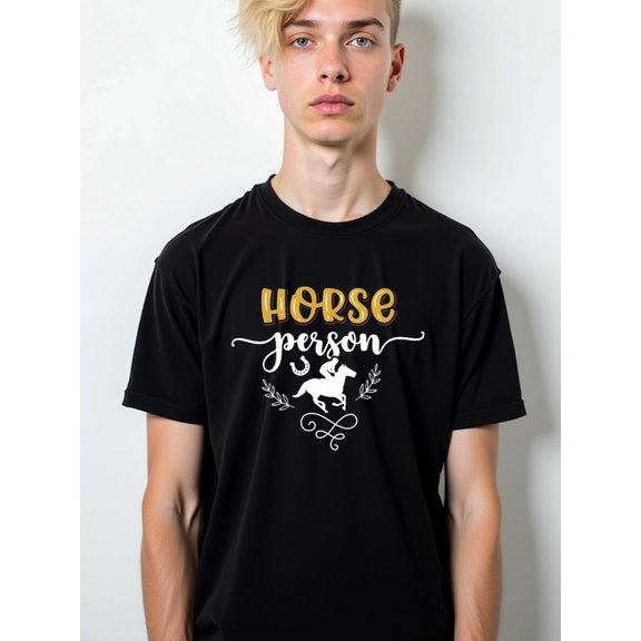 Horse Person Rider Tee men comfort colors tshirt black casual funny Weekend casual wear Spring and summer clothing Retro Unisex Shirt Cotton tshirts