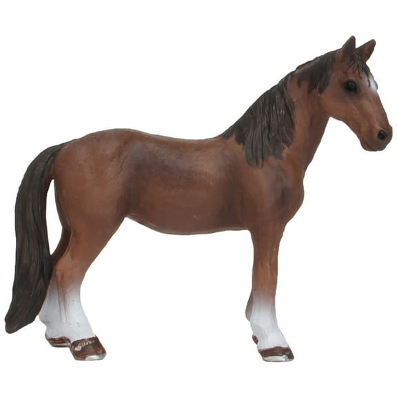 Horse Plastic Toy Adornment Wild Mare Model Statue Toys for Children Puzzle Pvc
