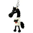 thumbnail image 1 of Horse Plush Keychain Sweater, Cloth Cute Animal Charm for Bags, Plush Horse Keychain with Knitted Sweater Animal Charm for Bags Backpacks Gifts, 1 of 4