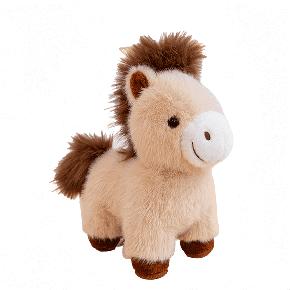 Horse Plush Stuffed Animal Soft & Cute Pony Plush Friends Sensory Comfort Toy - Baby Bath Decor -9.8''