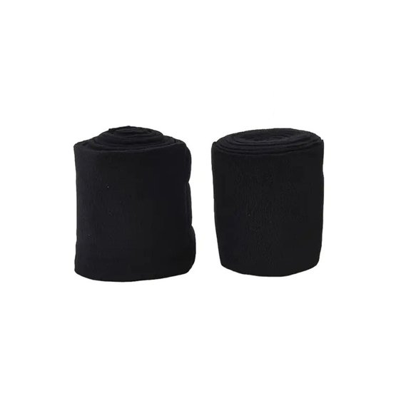 Horse Polo Wraps for Horses – Premium Durable & Soft Fleece Horse Leg Wraps, Equestrian Bandages for Stable & Riding Use, 2-Pack(5"*83",Black)