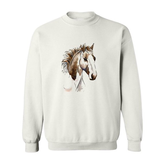 Horse Portrait Sweatshirt Women -SPIdeals Designs, Female Medium