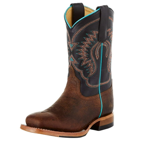Horse Power Boys' Horsepower Ranch Western Boot Broad Square Toe - HPK1854C 11 D