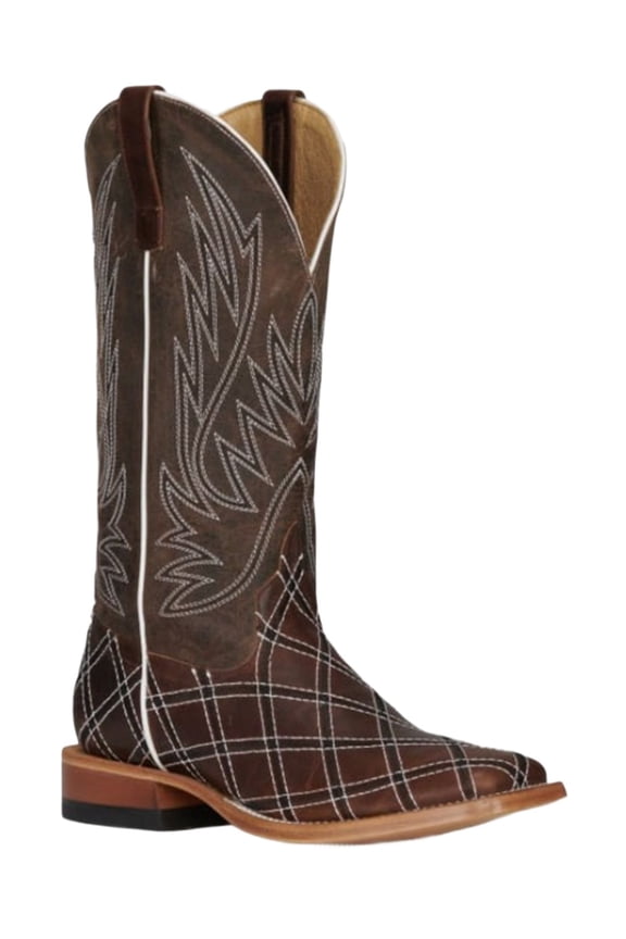 Horse Power Men's Sabotage Western Boot Square Toe Brown 10 1/2 EE US