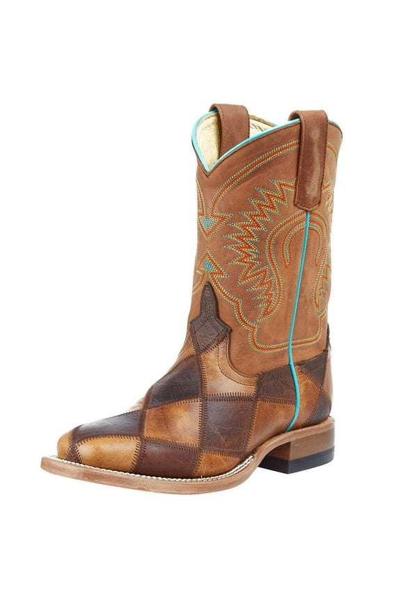 Horse Power Youth Crazy Train Patchwork - Boot Kids Boys - Hpk-1053