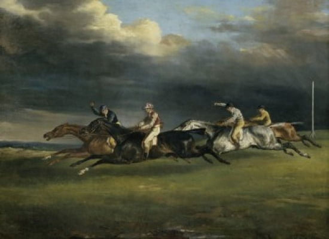 Horse Race at Epsom (Course de Chevaux ??? Epsom ) 1821 Jean Louis Andr Thodore Gericault (1791-1824French) Musee du Louvre Paris France Canvas Art - Jean Louis Andre Thodore Gericault (18 x 24)