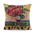 thumbnail image 1 of Horse Racing Decorative Throw Pillow Covers, Porch Outdoor Home Decor, Red Black Farmhouse Couch Cushion Case, 1 of 5