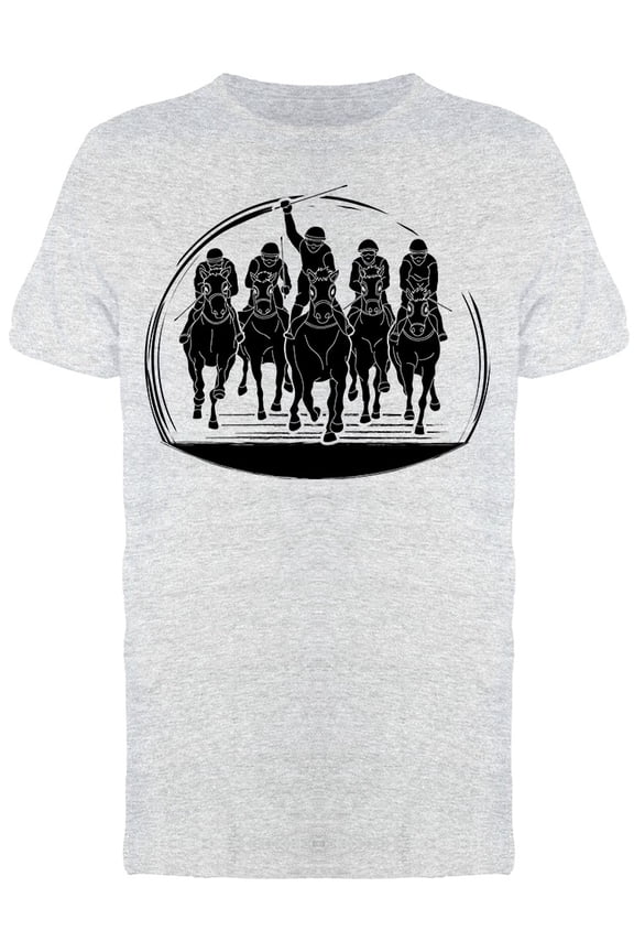 Horse Racing Group T-Shirt Men -Image by Shutterstock, Male Large