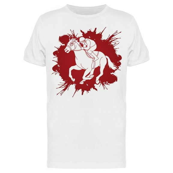 Horse Racing Man Art Tee Men's -Image by Shutterstock